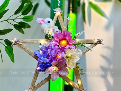 Khung tre lồng đèn ông sao cỡ nhỏ dưới 50cm [Nan to/ Đủ màu đủ cỡ] LONGDEN-004