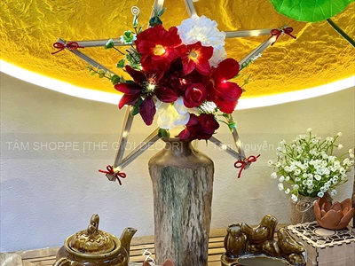 Khung tre lồng đèn ông sao cỡ nhỏ dưới 50cm [Nan to/ Đủ màu đủ cỡ] LONGDEN-004