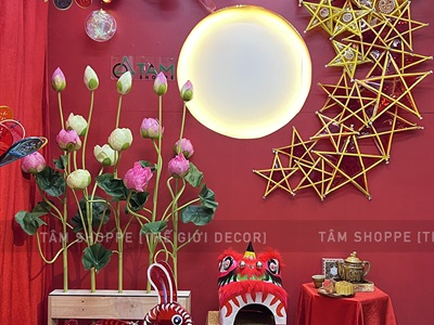 Lồng đèn con thỏ giấy kiếng màu [Truyền thống - Nhiều cỡ] LDEN-KIENG-10