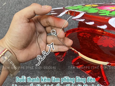 Lồng đèn con thỏ giấy kiếng màu [Truyền thống - Nhiều cỡ] LDEN-KIENG-10