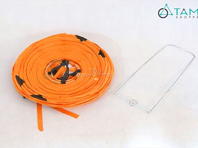 Lồng đèn giấy hình bí ngô HLW có râu [2 cỡ - Xếp gọn] LD-GIAY-15
