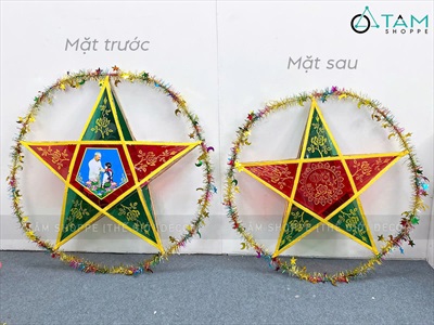Lồng đèn ông sao cỡ lớn in hình Bác Hồ [70-80-100cm] LDEN-KIENG-13