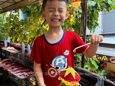 Lồng đèn giỏ tre tạo hình Gia đình Việt Nam [Chớp nháy/ Nhiều kiểu] LONGDEN-002