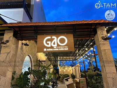 Bảng hiệu gỗ đèn Led hình chữ nhật bo góc [Sáng đẹp - Theo yêu cầu] YC-BANGHIEU-08