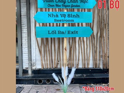 Cây bảng mũi tên chỉ đường bằng gỗ theo yêu cầu CHIDUONG-YC-01