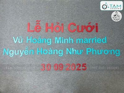 Chữ gỗ plywood cắt theo yêu cầu [Gỗ dày 3-5mm / Tự nhiên - Sơn màu] CHUGO-27