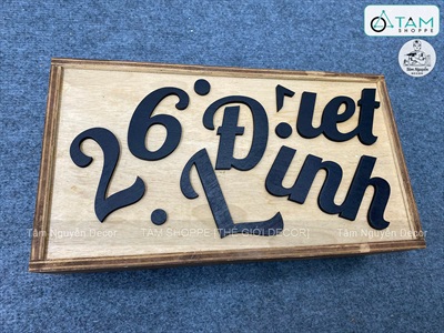 Chữ gỗ plywood cắt theo yêu cầu [Gỗ dày 3-5mm / Tự nhiên - Sơn màu] CHUGO-27