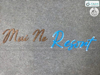 Chữ gỗ plywood cắt theo yêu cầu [Gỗ dày 3-5mm / Tự nhiên - Sơn màu] CHUGO-27