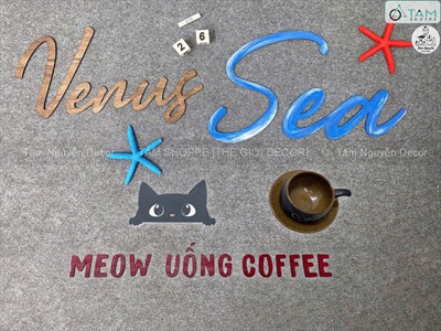 Chữ gỗ plywood cắt theo yêu cầu [Gỗ dày 3-5mm / Tự nhiên - Sơn màu] CHUGO-27