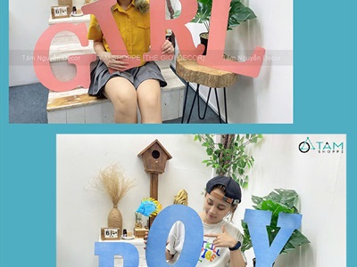 Chữ gỗ plywood cắt theo yêu cầu [Gỗ dày 3-5mm / Tự nhiên - Sơn màu] CHUGO-27