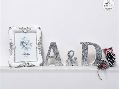 Chữ gỗ - Số gỗ decor màu tự nhiên tự đứng [Cao 15cm / Có sẵn] CHUGO-31
