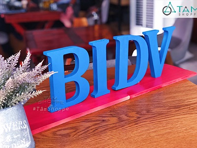 Chữ gỗ thông ghép tên Logo thương hiệu [Gỗ dày 10-18mm /Theo yêu cầu] CHUGO-26