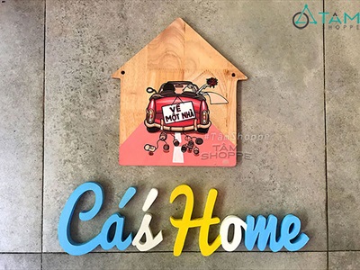 Chữ gỗ thông ghép tên Logo thương hiệu [Gỗ dày 10-18mm /Theo yêu cầu] CHUGO-26