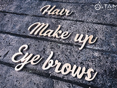 Chữ gỗ thông ghép màu tự nhiên [ Gỗ đẹp - Theo yêu cầu] CHUGO-25