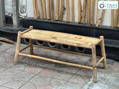 [ORDER 5-7 NGÀY] Ghế tre dài - Ghế bench tre decor [Phun keo/ Loại đẹp] BANGHE-07