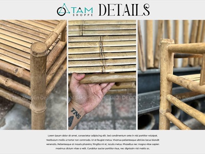 [ORDER 5-7 NGÀY] Giường tre tự nhiên decor nhiều cỡ [Phun keo/ Loại đẹp] GIUONG-02