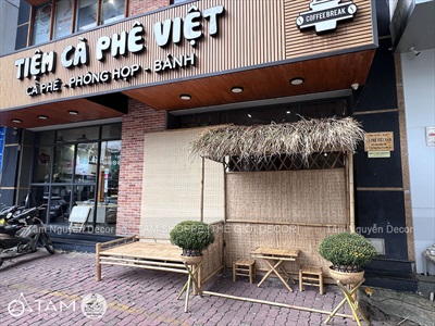 [ORDER 3-5 NGÀY] Set nguyên liệu tự làm nhà tranh 2mx1m [Dựa tường/ Có Video HD] NHATRANH-02