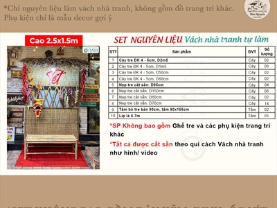[ORDER 5-10 NGÀY] Vách nhà tranh trang trí có ô cửa [Tháo lắp/ Có Set tự làm] NHATRANH-01