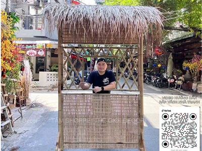 [ORDER 5-10 NGÀY] Vách nhà tranh trang trí có ô cửa [Tháo lắp/ Có Set tự làm] NHATRANH-01