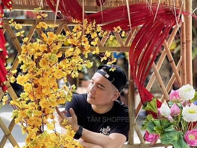 [ORDER 5-10 NGÀY] Vách nhà tranh trang trí có ô cửa [Tháo lắp/ Có Set tự làm] NHATRANH-01