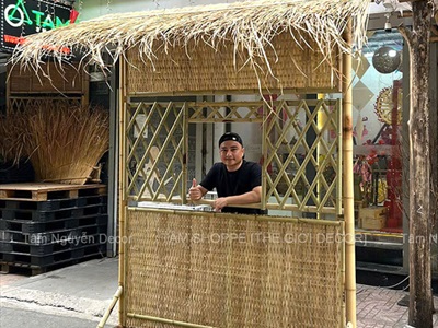 [ORDER 5-10 NGÀY] Vách nhà tranh trang trí có ô cửa [Tháo lắp/ Có Set tự làm] NHATRANH-01