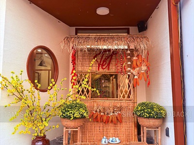 [ORDER 5-10 NGÀY] Vách nhà tranh trang trí có ô cửa [Tháo lắp/ Có Set tự làm] NHATRANH-01