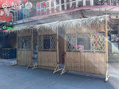 [ORDER 5-10 NGÀY] Vách nhà tranh trang trí có ô cửa [Tháo lắp/ Có Set tự làm] NHATRANH-01