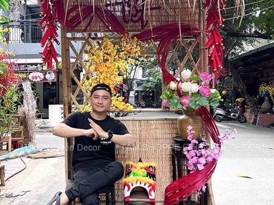 [ORDER 5-10 NGÀY] Vách nhà tranh trang trí có ô cửa [Tháo lắp/ Có Set tự làm] NHATRANH-01