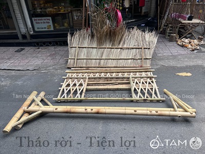 [ORDER 5-10 NGÀY] Vách nhà tranh trang trí có ô cửa [Tháo lắp/ Có Set tự làm] NHATRANH-01