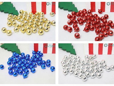 Bịch 48 trái châu Noel nhí sáng bóng [ĐK2cm - cũng cỡ] TRAICHAU-38