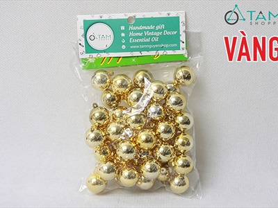 Bịch 48 trái châu Noel nhí sáng bóng [ĐK2cm - cũng cỡ] TRAICHAU-38
