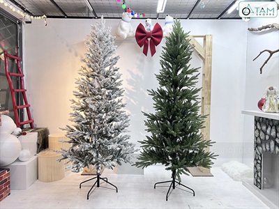 Cây thông Noel lá PE+PVC tán gọn [Cao 1m5-2m4] X-TREE-LP-KT