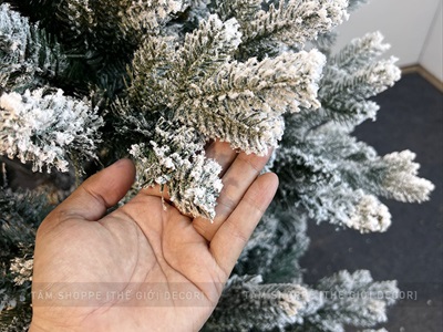 Cây thông Noel lá PE phủ tuyết 3 loại lá [Cao 1m5-3m] X-TREE-46