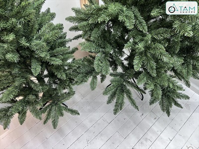 Cây thông Noel lá PVC đầu nhọn dày lá [Cao 1m2-2m4] X-TREE-LP-OR