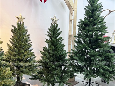 Cây thông Noel lá PVC đầu nhọn dày lá [Cao 1m2-2m4] X-TREE-LP-OR
