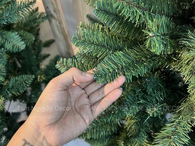 Cây thông Noel lá PVC đầu nhọn dày lá [Cao 1m2-2m4] X-TREE-LP-OR