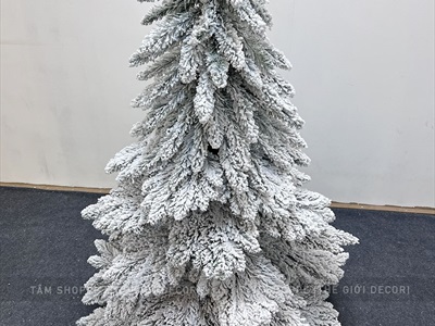 Cây thông Noel lá rũ Bắc Âu phủ tuyết [Nhiều cỡ từ 1.5-2.4m] X-TREE-42