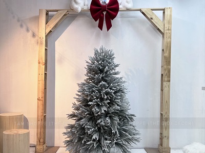 Cây thông Noel lá rũ phủ tuyết lá PE + PVC [Cao 1m5-2m4] X-TREE-LP-WL-HS