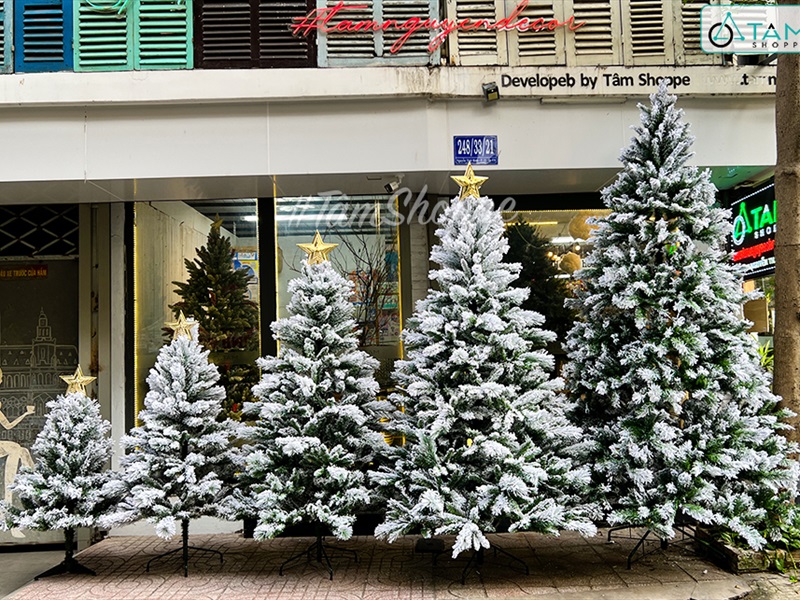 Cây thông Noel phủ tuyết cao từ 120-300cm X-TREE-17