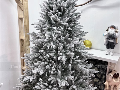 Cây thông Noel 100% lá PE phủ tuyết [Cao 1m5-3m] X-TREE-LP-NR-HS