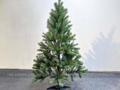 Cây thông Noel xanh trơn 1 loại lá đầu tròn [Cao 1m5-4m5] X-TREE-14