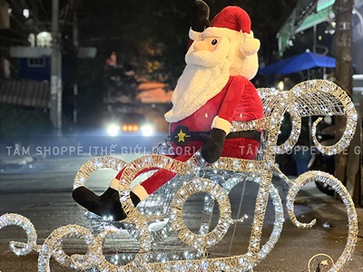 Ông già Noel ú ụ nhồi bông cỡ lớn 130cm [Mềm mịn - Cute] ONGGIANOEL-06