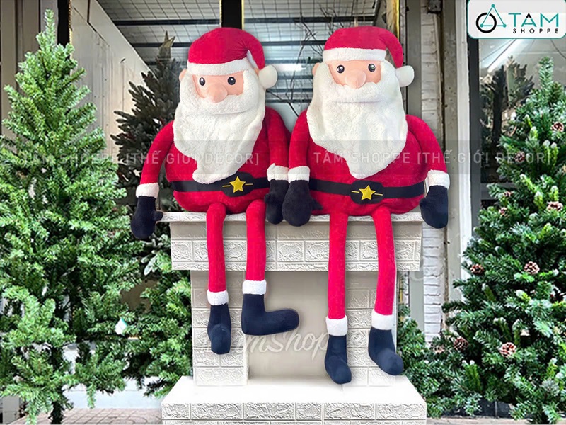 Ông già Noel ú ụ nhồi bông cỡ lớn 130cm [Mềm mịn - Cute] ONGGIANOEL-06