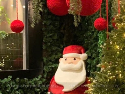 Ông già Noel ú ụ nhồi bông cỡ lớn 130cm [Mềm mịn - Cute] ONGGIANOEL-06