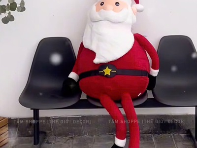 Ông già Noel ú ụ nhồi bông cỡ lớn 130cm [Mềm mịn - Cute] ONGGIANOEL-06