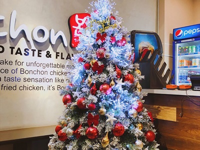 Trái châu Noel búp đèn đủ màu, đủ cỡ [Dài 3-8cm - Bóng đẹp] TRAICHAU-35