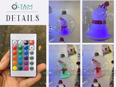 Trái châu Noel cỡ siêu to bơm hơi [ĐK45-60cm - Căng đẹp] TRAICHAU-41