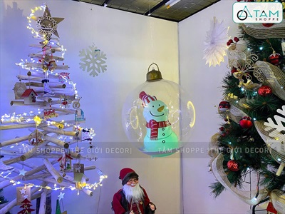 Trái châu Noel cỡ siêu to bơm hơi [ĐK45-60cm - Căng đẹp] TRAICHAU-41