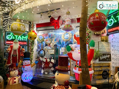 Trái châu Noel cỡ siêu to bơm hơi [ĐK45-60cm - Căng đẹp] TRAICHAU-41