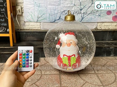 Trái châu Noel cỡ siêu to bơm hơi [ĐK45-60cm - Căng đẹp] TRAICHAU-41